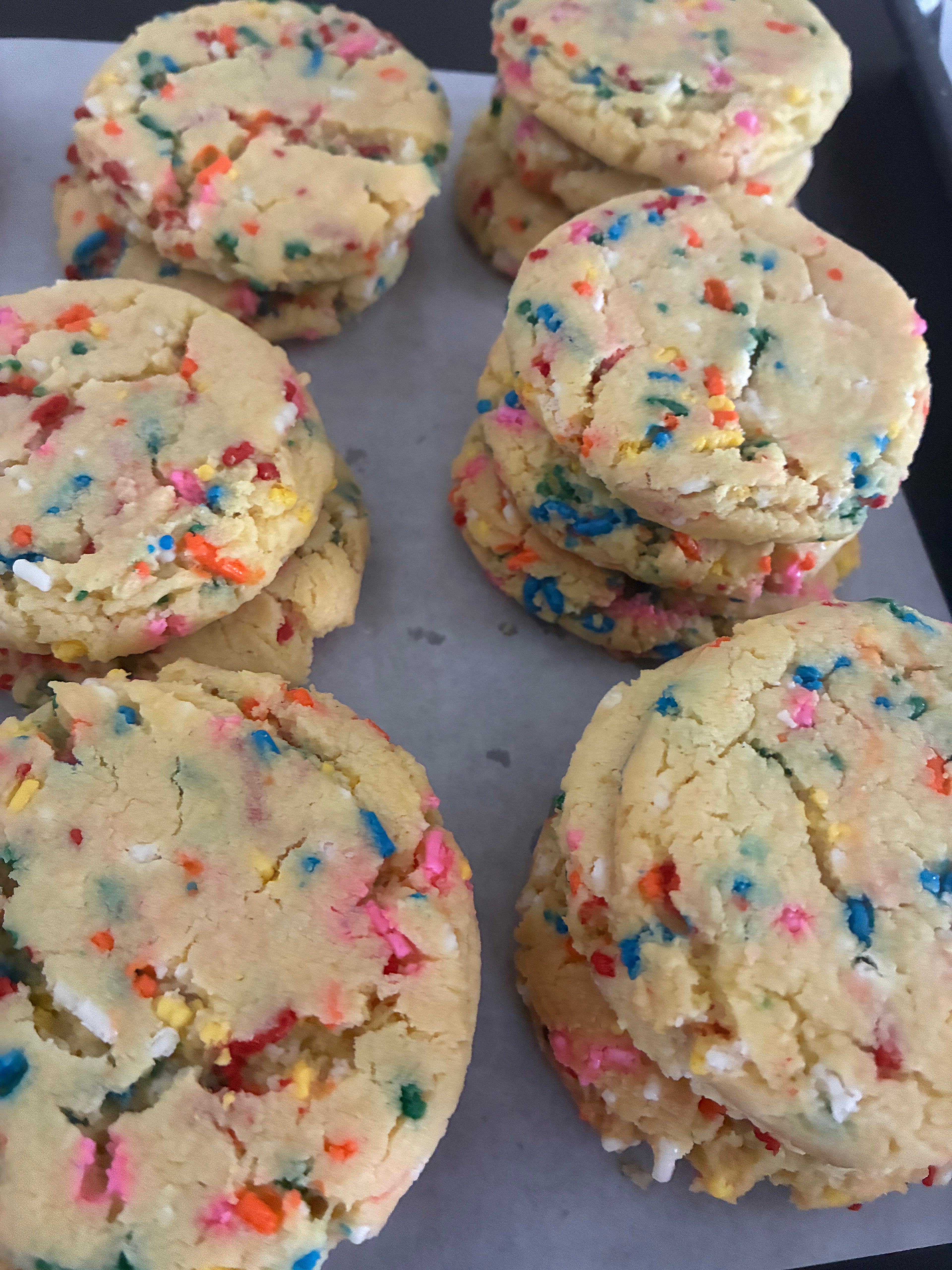 Birthday cake single cookie