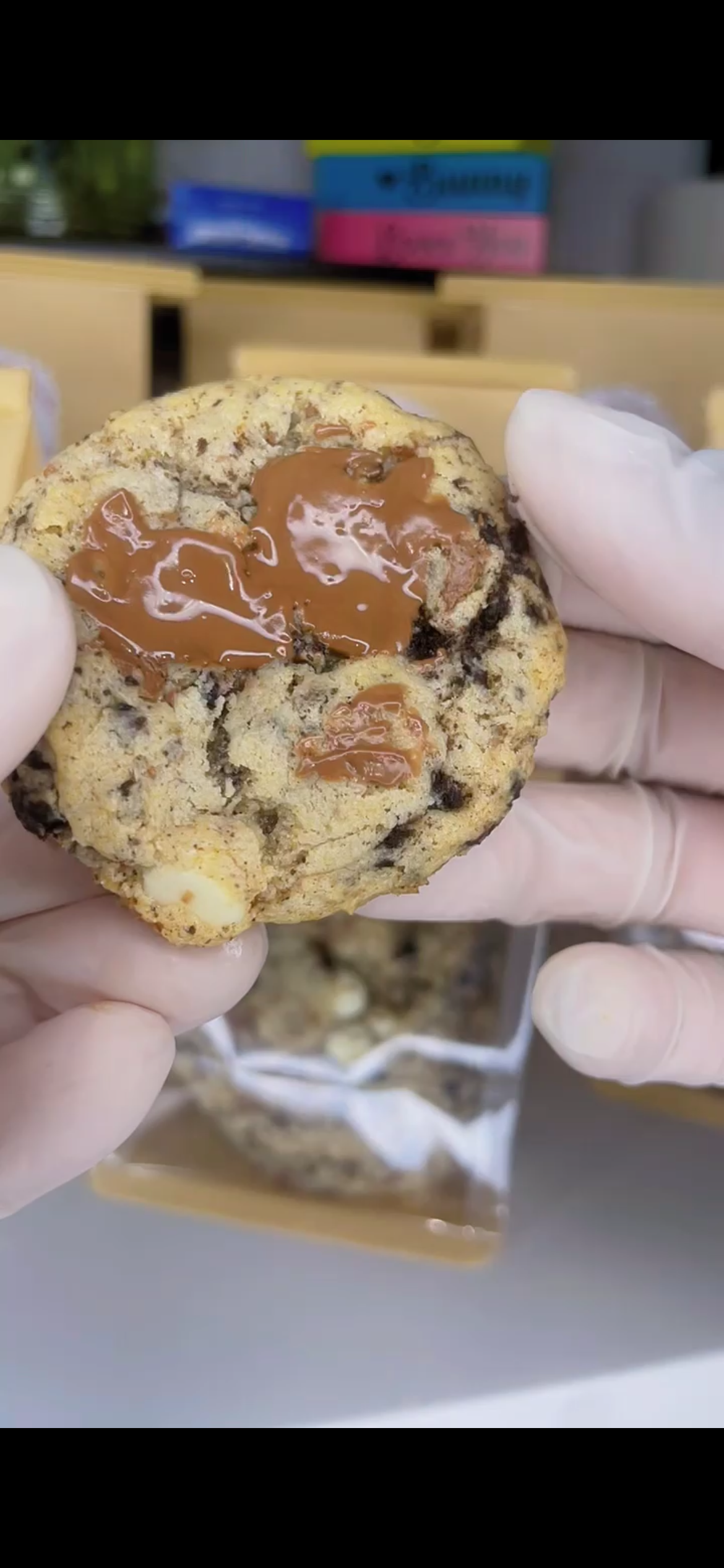 Chocolate chip cookies and cream cookie