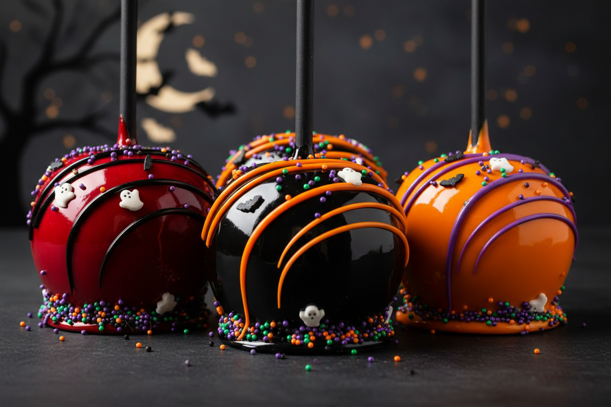Witches Cauldron Candy Apple