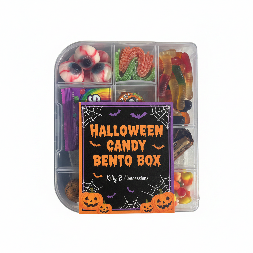 Halloween Candy Bento Box - Labeled