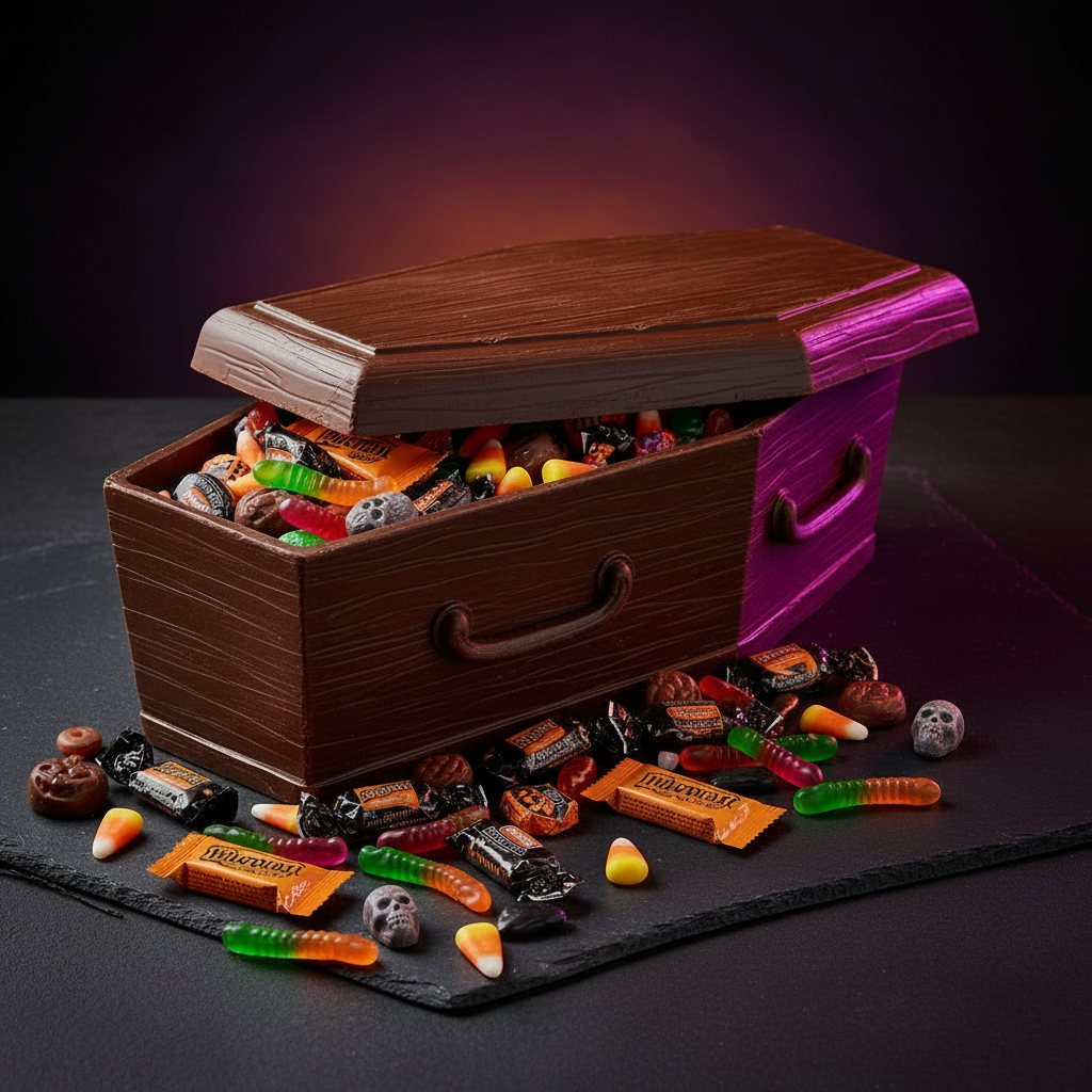 Stylized Chocolate Coffin